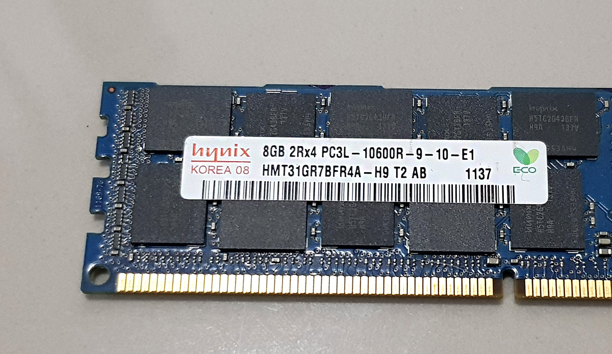 ชาย RAM 8GB 2Rx4 PC3L-10600R-9-10-E1 Hynix  8GB_2Rx4_PC3-12800R-11-13-E2_Micron 1Rx8 PC3L-12800R-11-11-A1-D3 ยี่ห้อ  Samsung RAM ECC 8GB 2Rx4 PC3-12800R-11-1E-E2 ยี่ห้อ Hynix Dell Precision  T5600,T5610, T7600, T7610, Dell Server HP Z620, HP Z820, HP ...